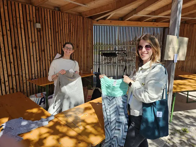 Sonniges Wetter beim Tauschmarkt in Wieselburg