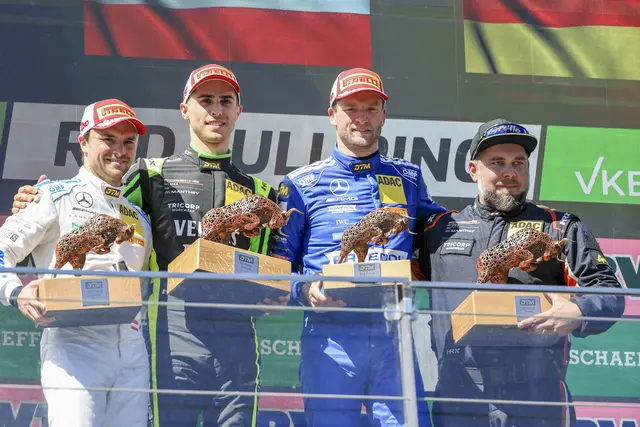 Lucas Auer, Thomas Preining und Maro Engel holten das erste Podest der Saison. | Foto: GEPA pictures