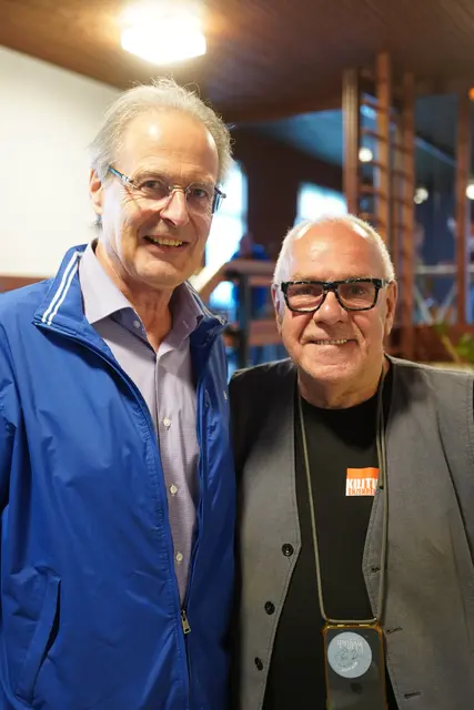 Rudi Lechner ließ sich mit Franz Antoni ablichten.