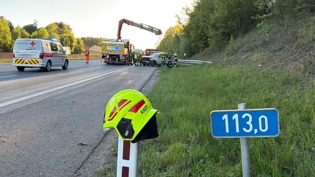 Schwerer Verkehrsunfall auf der A1 bei St. Georgen/Ybbsfelde