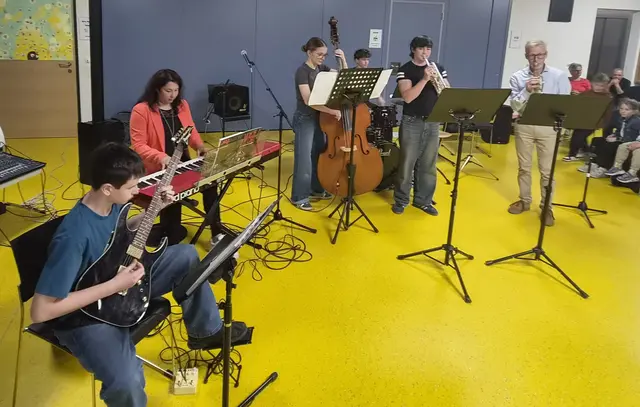 Die Jazzcombo der LMS Stubaital begeisterte das Publikum beim Pop &amp; more - Konzert.  | Foto: LMS Stubaital
