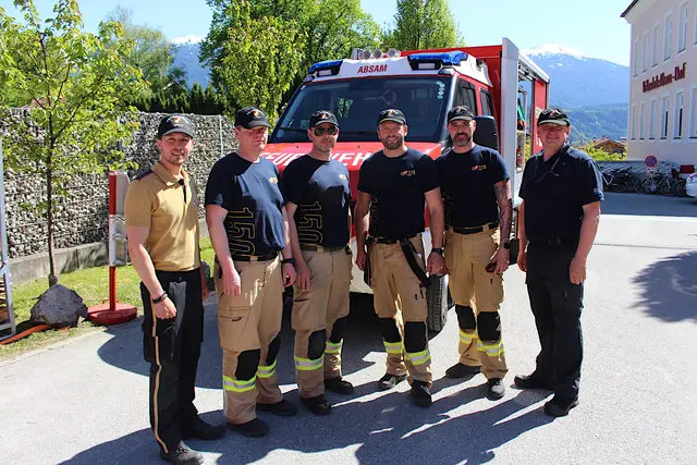 Die Absamer Feuerwehr freute sich über die gelungene Veranstaltung