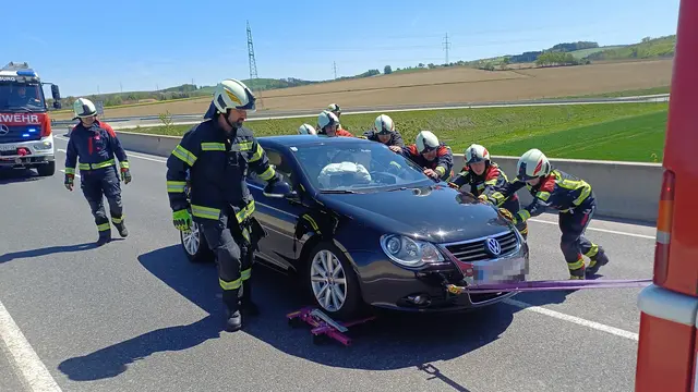 Crash zwischen Wieselburg und Ruprechtshofen