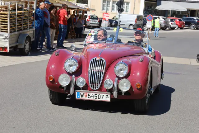 Die Teilnehmerinnen und Teilnehmer genossen die Ausfahrten in ihren legendären Fahrzeugen. | Foto: MeinBezirk/Johann Schleich