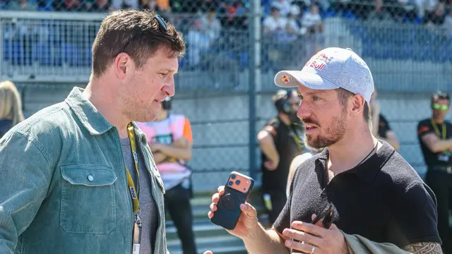 Matthias Steiner im Gespräch mit Marcel Hirscher. | Foto: Ripu