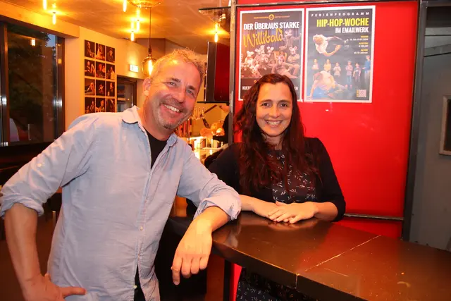 Kulturhaus-Vorstand: Melina Fellinger mit David Knapp.