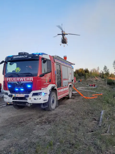 Die Voitsberger Feuerwehren hatten eine Riegelstellung. | Foto: BFV Voitsberg