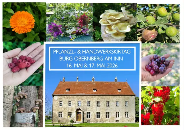 [Anzeige] PFLANZL-& HANDWERKSKIRTAG auf der Burg Obernberg am Inn