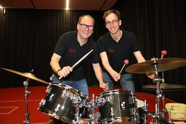 Organisatoren der „Drum Night“: Tom und David Grubinger.
