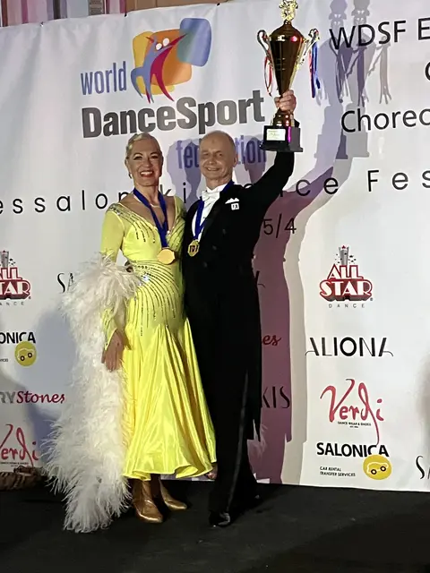 Martina Gansterer und Harald Ebner bei ihrem Sieg in Thessaloniki | Foto: TSK Juventus 