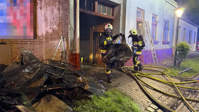 Feuerwehreinsatz in Mannersdorf an der March