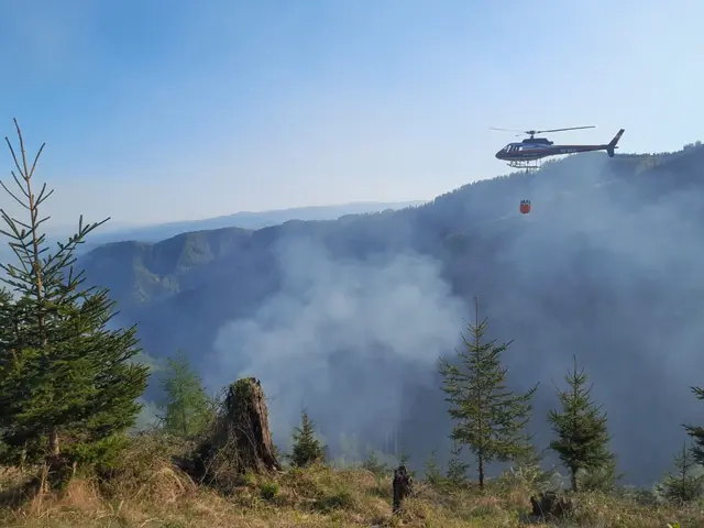 Auch Lösch-Hubschrauber kamen in Eisbach-Rein zum Einsatz. | Foto: BFV Voitsberg
