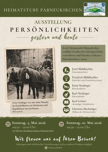 Ankündigung Ausstellung Heimatverein Pabneukirchen.  | Foto: Zinterhof