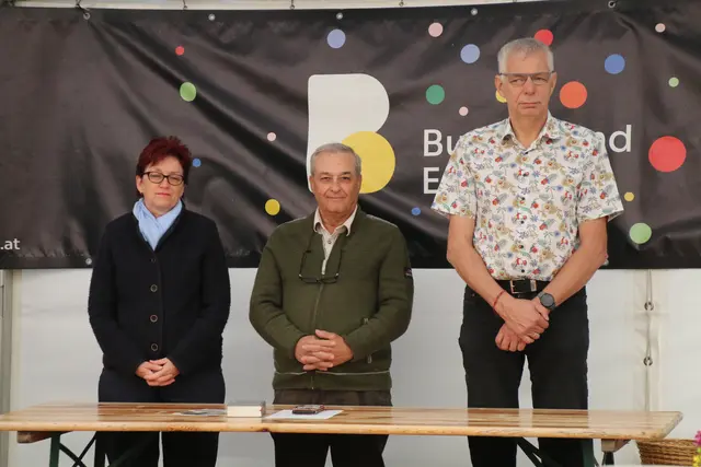 v. li. Monika und Gerhard Graf mit Richard Rauch 
