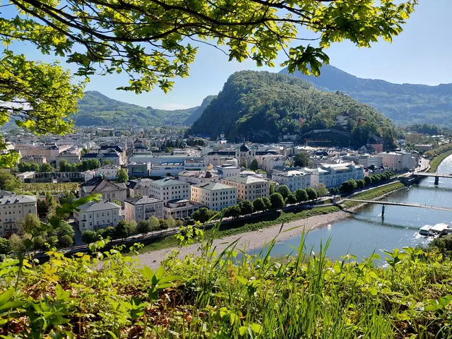 Kapuzinerberg, dahinter der Gaisberg  | Foto: H.Bachinger