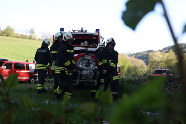 Foto: Bezirksführungsstab Wr Neustadt S5, Tobias Hübl, Teilnehmende Feuerwehren