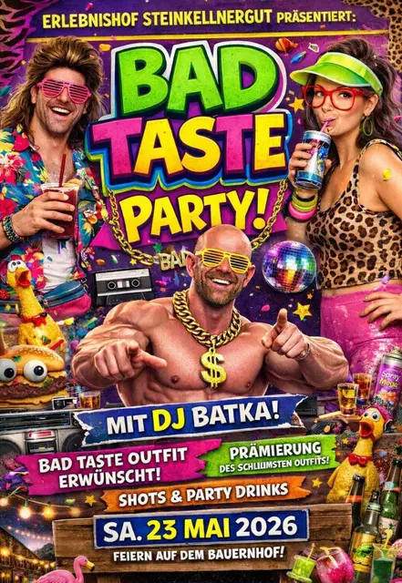 Geschmacklose Outfits ausdrücklich erwünscht