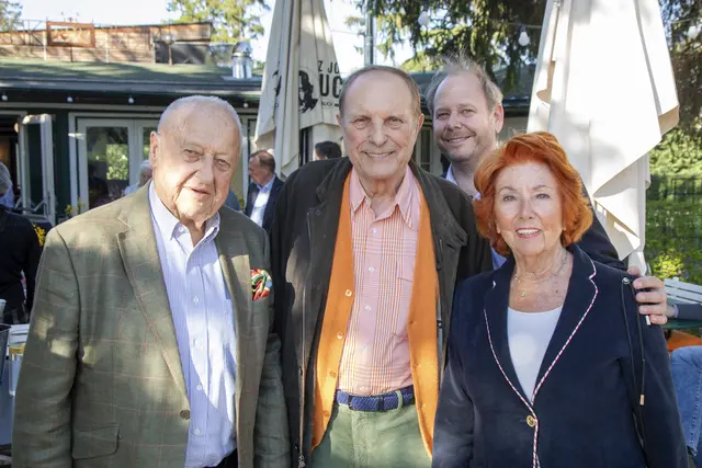 Rudolf Klingohr, Christian L. Attersee, Niki und Inge Klingohr | Foto: Jürgen Hammerschmid