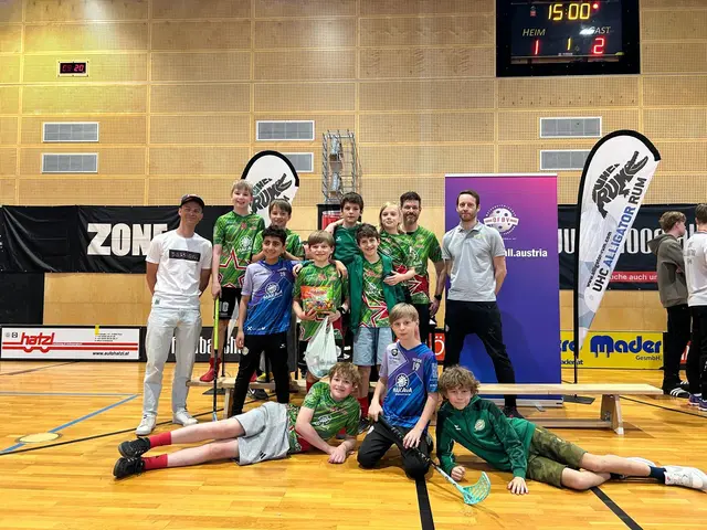 Das Bad Ischler U12-Team reiste am Wochenende nach Rum zum Bundesfinale. | Foto: SU Floorball Bad Ischl