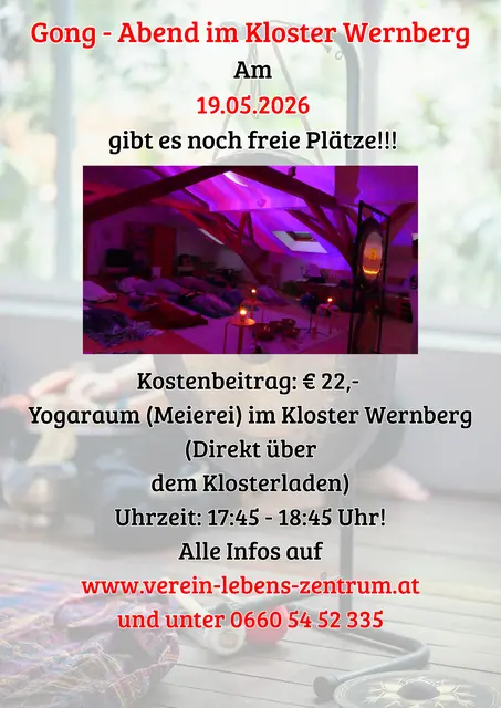 Gong Abend im Kloster Wernberg