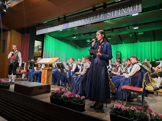 Theresa Passler und Raimund Eller führten durch das reichhaltige Programm