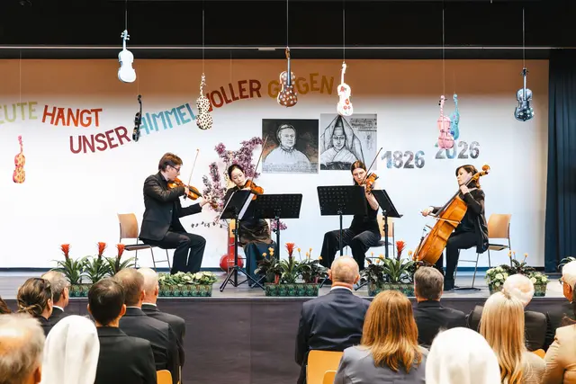 Das Kaufmann Quartett sorgte für anspruchsvolle Klänge. | Foto: Kongr. der Barm. Schw. ZamS/Martina Kopp