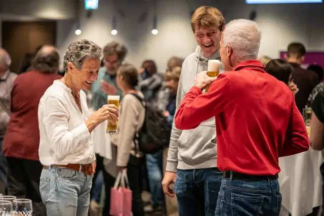 KW Obmann Marco Lamprecht mit hochverehrten Stammgästen (Familie Leitner) | Foto: copyright by Marco Pircher / Kulturverein Wunderlich