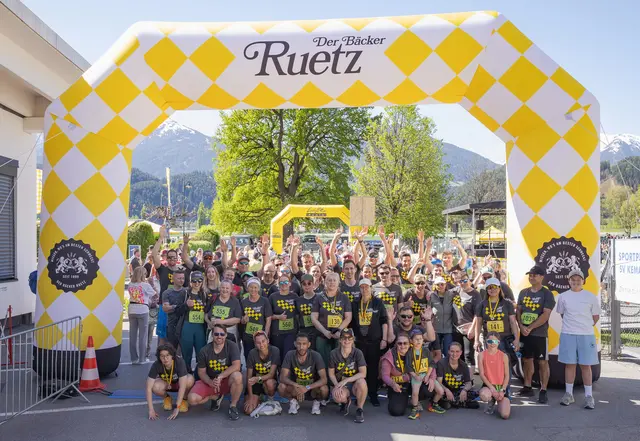 Es wird jeden Tag gebacken, verkauft und ausgeliefert - aber einmal im Jahr wird beim Team Ruetz gelaufen! | Foto: Paul Weber