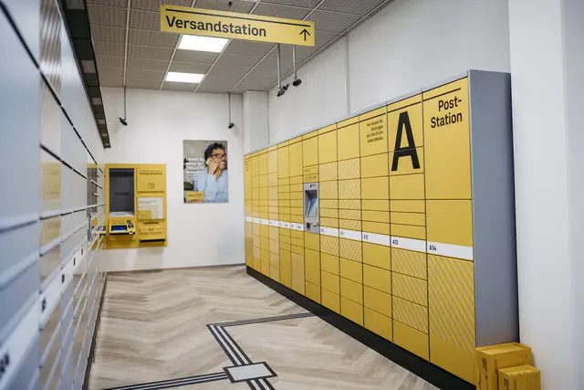 Die SB-Filiale der Post in Mauthausen ist mit rund 450 Abholfächern und einer Versandstation ausgestattet. | Foto: Österreichische Post AG/ Nina Danninger