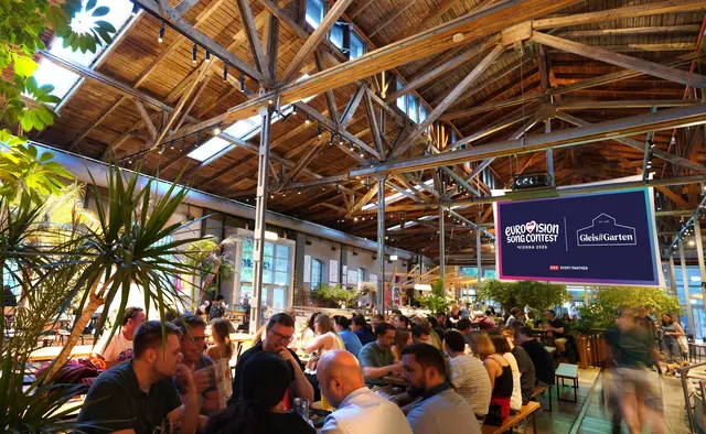 Gemeinsam beim ESC mitfiebern im Meidlinger Gleisgarten