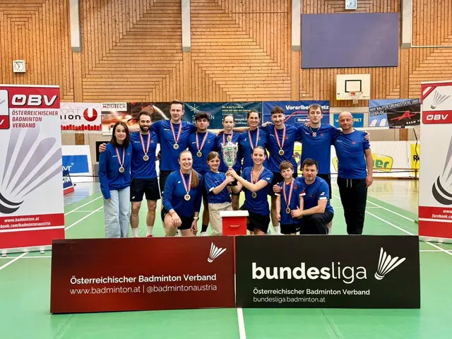 Geschafft: das Team vom Askö Traun kürte sich zum Meister der Badminton-Bundesliga. | Foto: Askö Traun