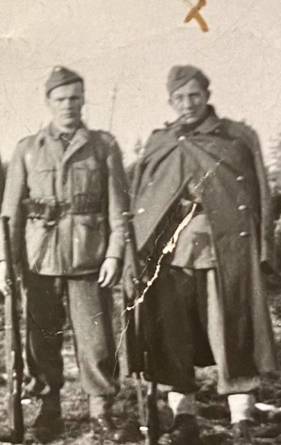 Hans Fuger (rechts im Bild) hat während des Zweiten Weltkriegs in Nordnorwegen gedient. | Foto: Privat