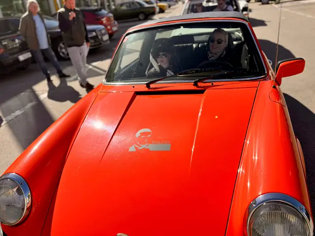 Falco stand nicht nur im Mittelpunkt, sondern auch auf einigen Autos. | Foto: Markus Kahrer