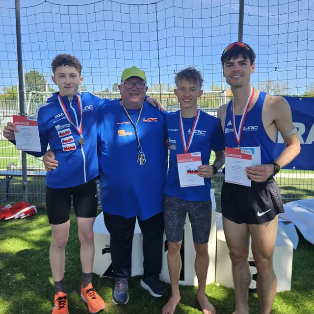 Leo Gröbner Weizenauer, Obm. Fritz Steinparz, Florian Huemer und Daniel Rattinger (v. li.). | Foto: LAC