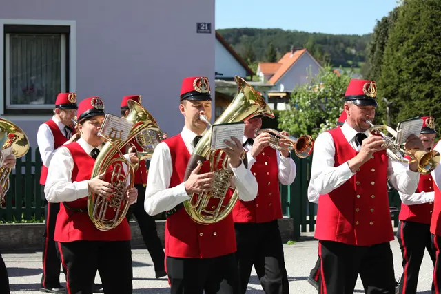 Großes Einzugsgebiet – der Musikverein Pottschach ist unterwegs