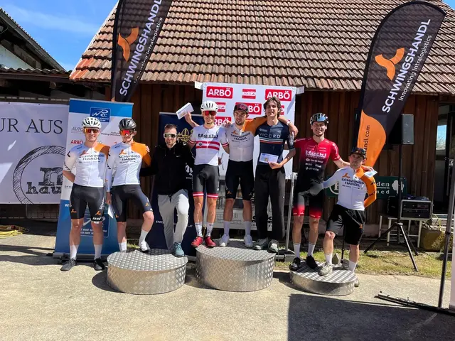 Die Radsportler aus dem Bezirk Rohrbach platzierten sich auf dem Stockerl. | Foto: Hackl