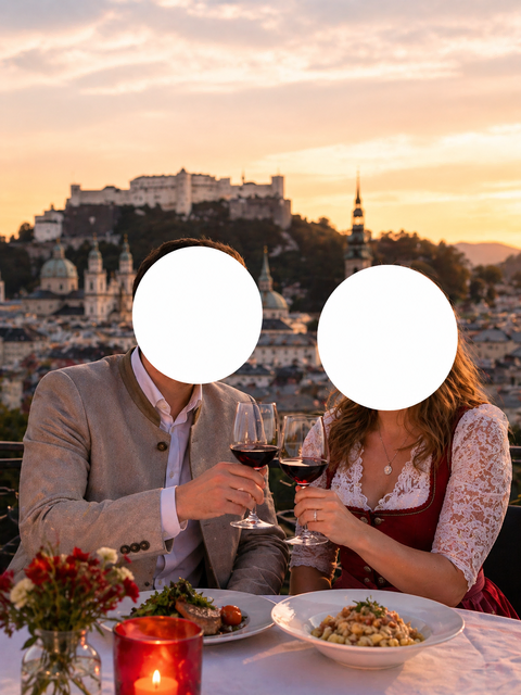 Welches Paar erobert die Herzen der Community – werde das "Salzburg schmeckt Pärchen" und gewinne ein Candle-Light-Dinner.  | Foto: MeinBezirk/KI