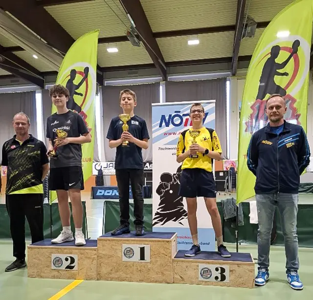 Nicolas Raith von Union Horn erreichte Rang drei. | Foto: Union Horn - Sektion Tischtennis