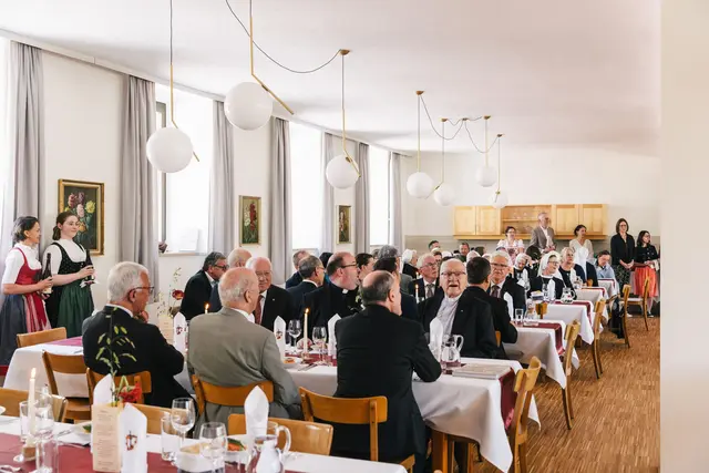 Das gemeinsame Festessen beendete den Tag. | Foto: Kongr. der Barm. Schw. ZamS/Martina Kopp