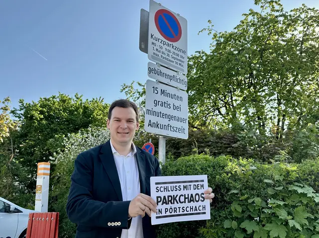 Florian Pacher will eine Verbesserung der Parkplatzsituation in Pörtschach. | Foto: FPÖ Pörtschach