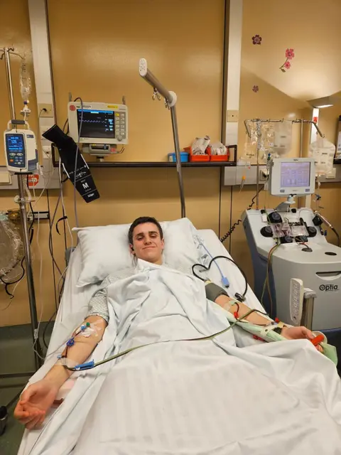 Der 18-jährige Lukas aus Natternbach ist der 874. Stammzellspender. | Foto: Geben für Leben – Leukämiehilfe Österreich