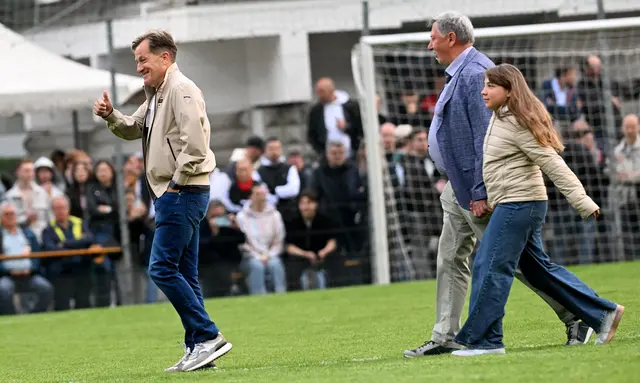Gute Laune bei TFV-Präsident Sepp Geisler und Cup-Sponsor Hannes Kerschdorfer ob der prächtigen Kulisse. | Foto: Hassl