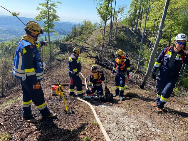 Gemeinsam wurde gegen die Flammen gekämpft. | Foto: Thomas Zeiler