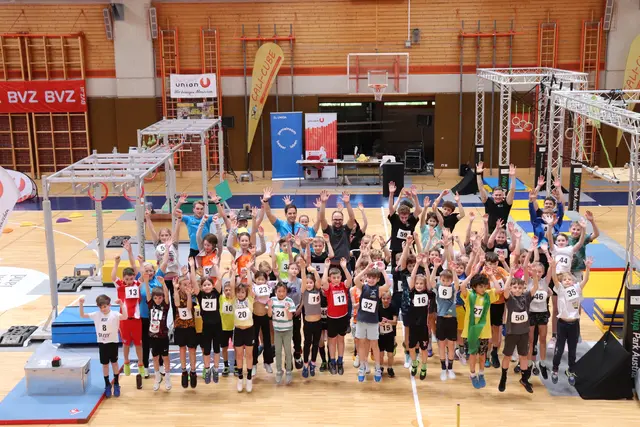 Der Ninja-Sport erfreut sich großer Beliebtheit. Gruppenfoto mit allen Teilnehmenden. | Foto: Sportunion