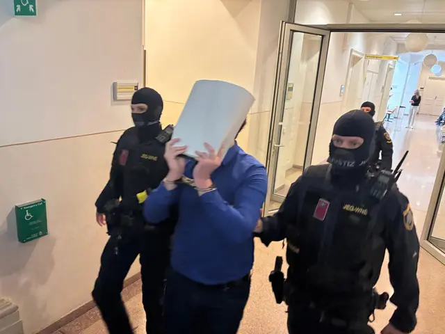 Der Erstangeklagte Beran A. wird vorgeführt | Foto: Peter Zezula