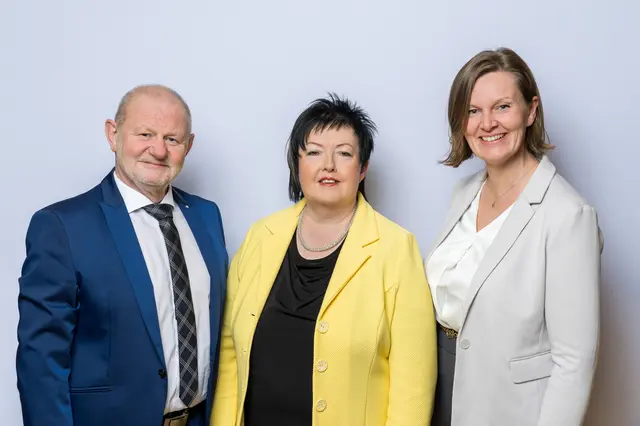Kollegiale Führung (von links): Ernst Weilguny, Andrea Gündhör und Barbara Etzlstorfer. | Foto: OÖG