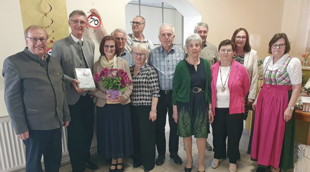 Glückwünsche an Peter Stiegler (2.v.l.) zum 70. Geburtstag | Foto: NÖ Senioren