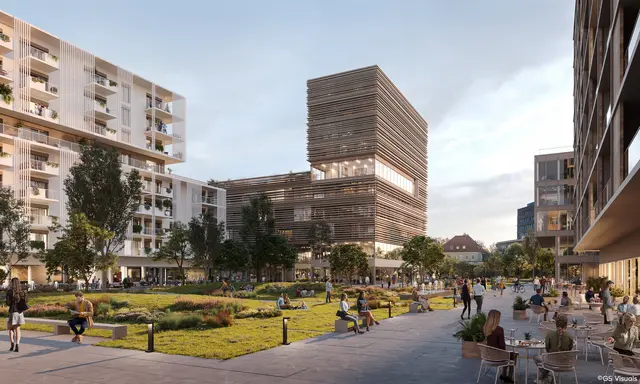 Das Stadtviertel soll neben Wohnungen und Gewerbeflächen auch viel Platz für das Grüne bieten. | Foto: Kollitsch-Gruppe