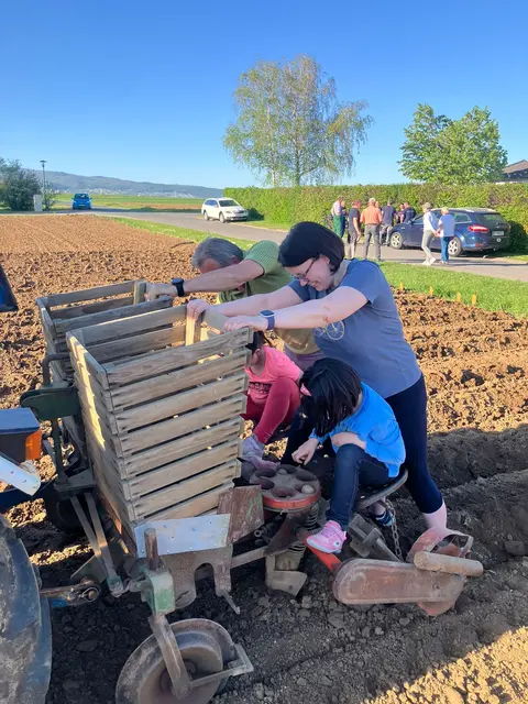 Der Kartoffelanbau wird in Schandorf gemeinsam zelebriert. | Foto: Bernhard Herics