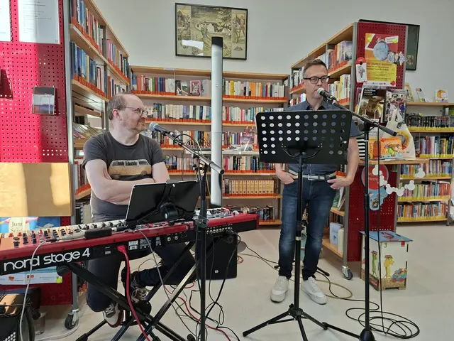 Das Duo Michael Hess und Harald Fink gastierten in Wimpassing.  | Foto: Gemeindebücherei Wimpassing
